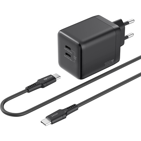 Chargeur et câble d'alimentation PC Accsup CV 100W+CBL USBC BK