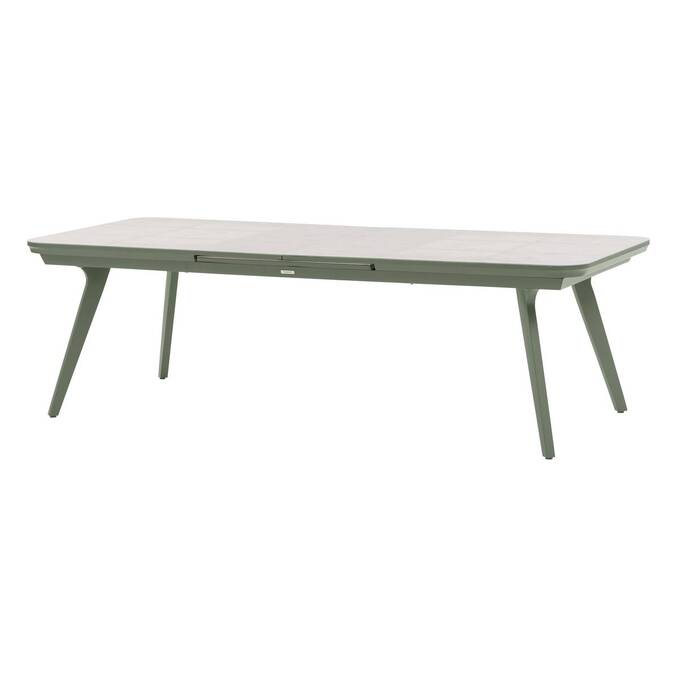 Table de jardin extensible PULPY Vert laurier & Gris granite