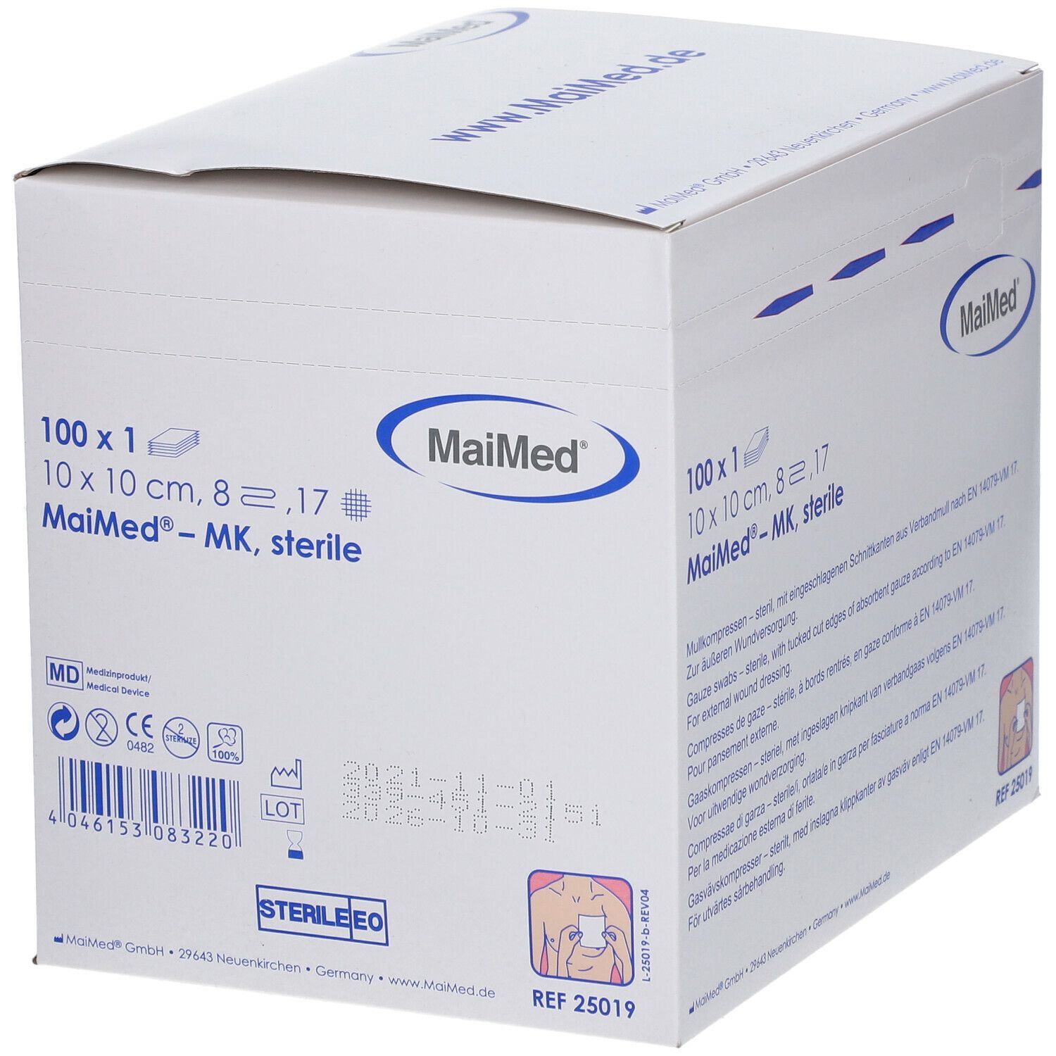 MaiMed® MK Sterile Kompressen 10 x 10 cm