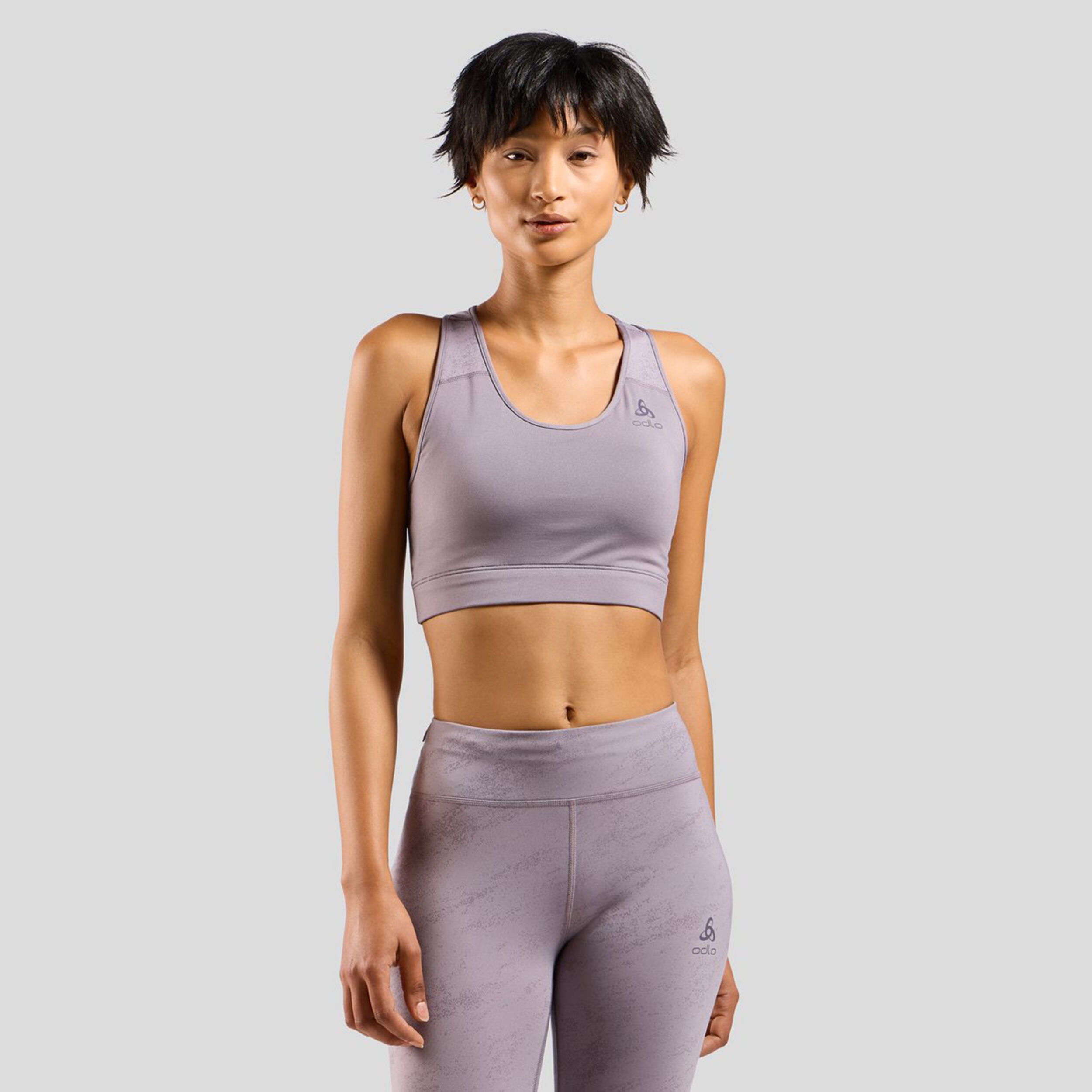 Odlo Essential Bralette Print Soutien-gorge Sport Femmes - Gris