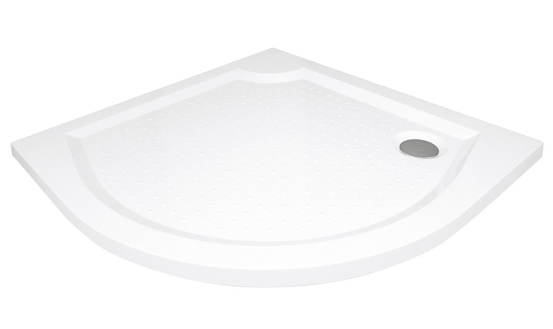 Gelco Viva kwartronde douchebak 90x90cm wit