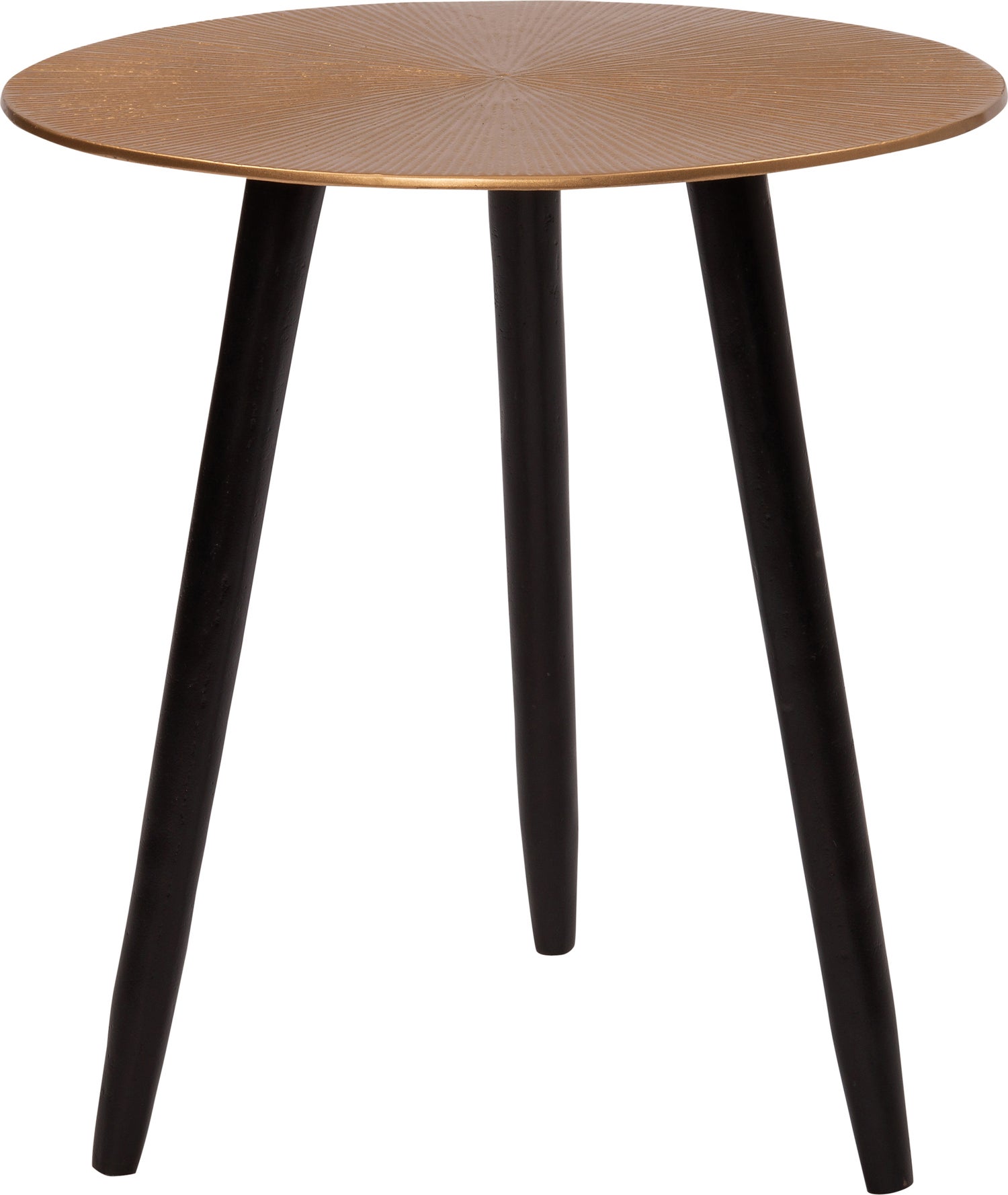 Intratuin bijzettafel Riley goud / zwart D 32 H 30 cm