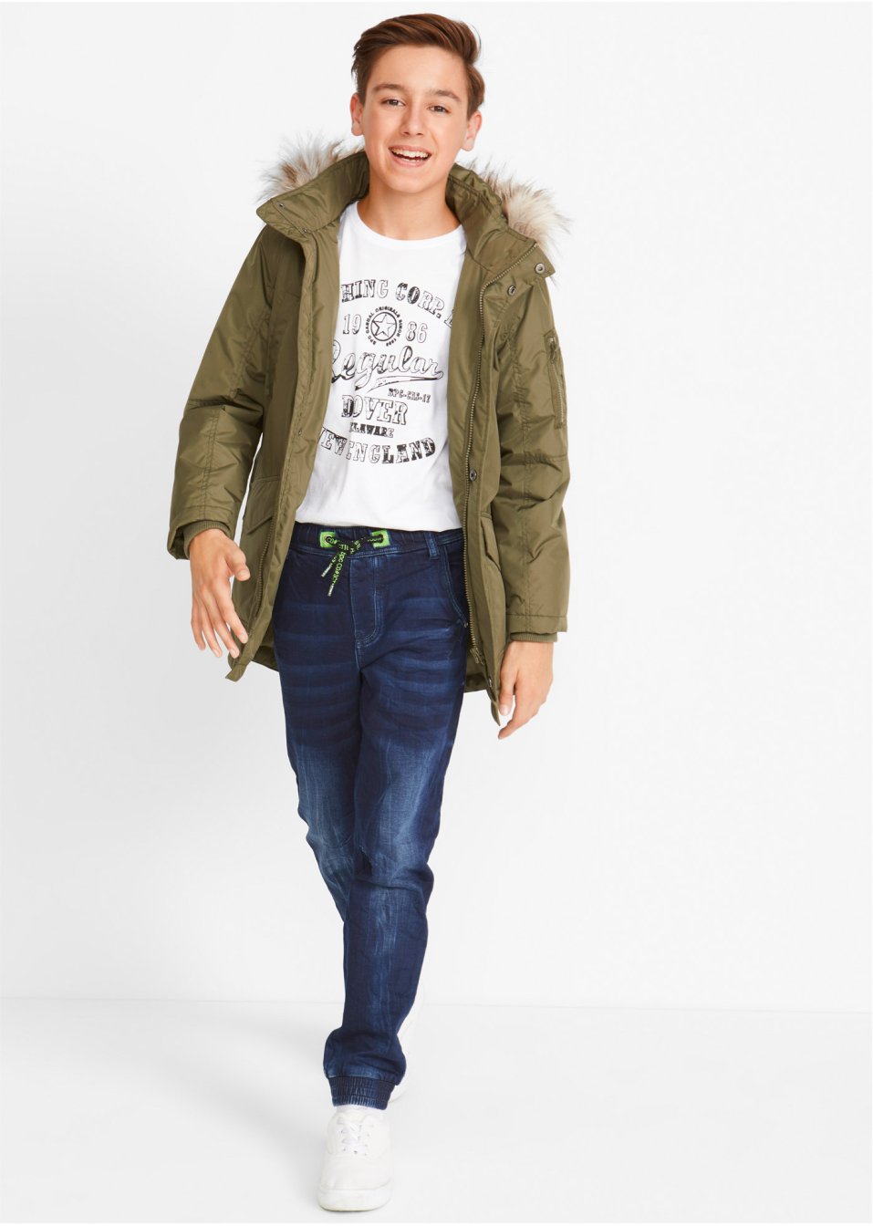Jean-jogging garçon à taille élastique
