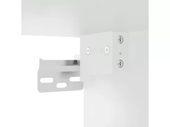 Ensemble de meubles salle de bain 3 pcs blanc bois d'ingénierie