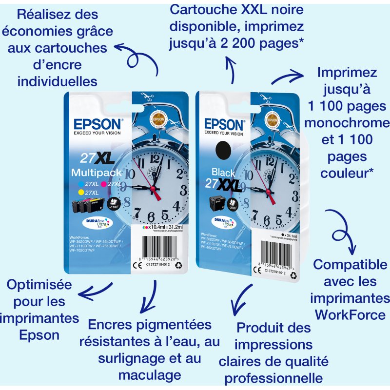 Cartouche d'encre Epson PACK REVEIL 3 COULEURS