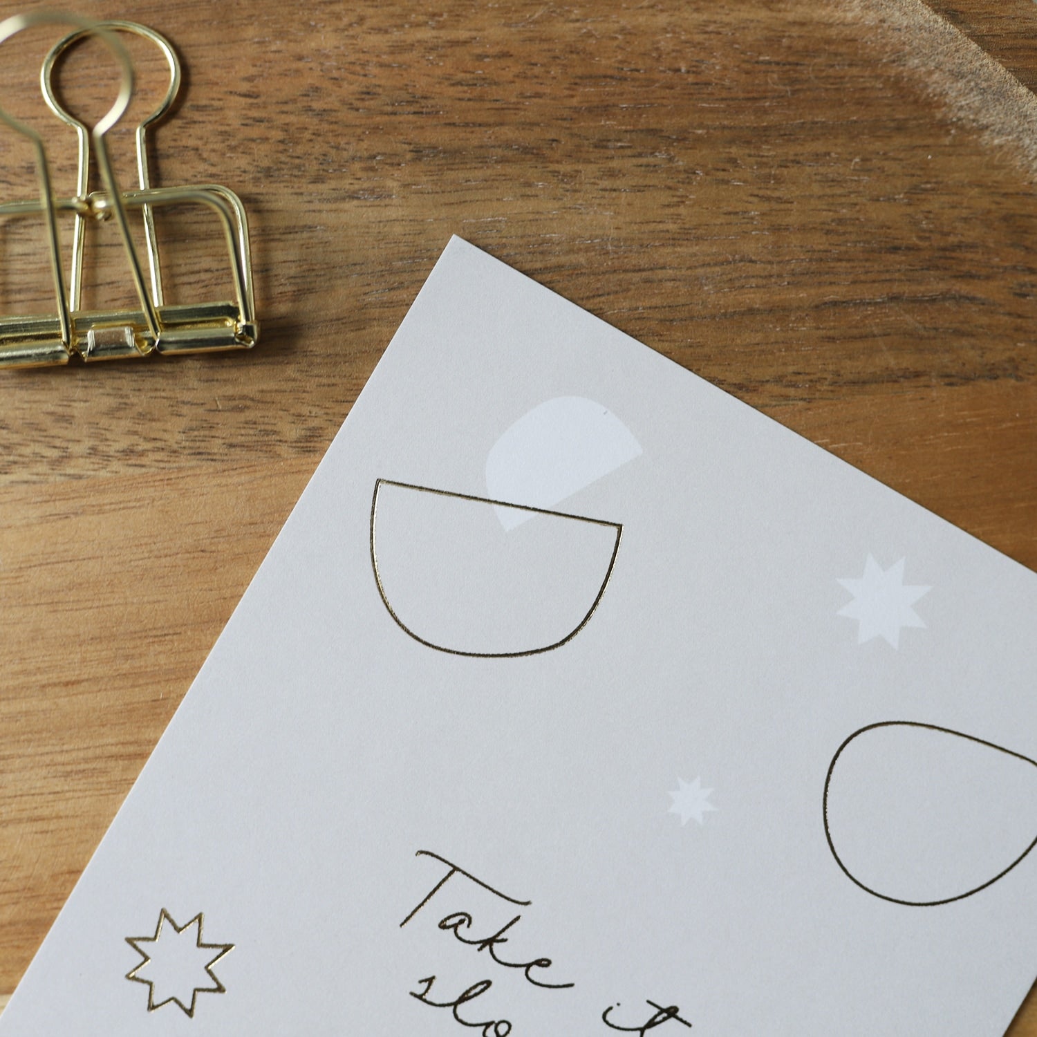 Postkarte „Take it slow