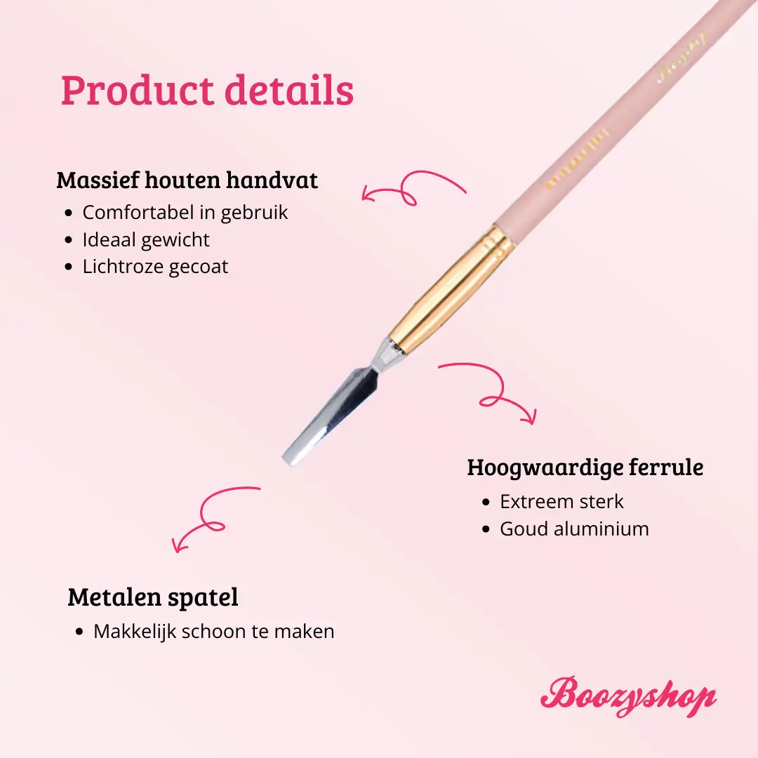Soft Pink & Gold Brow Sculpting Duo Brush