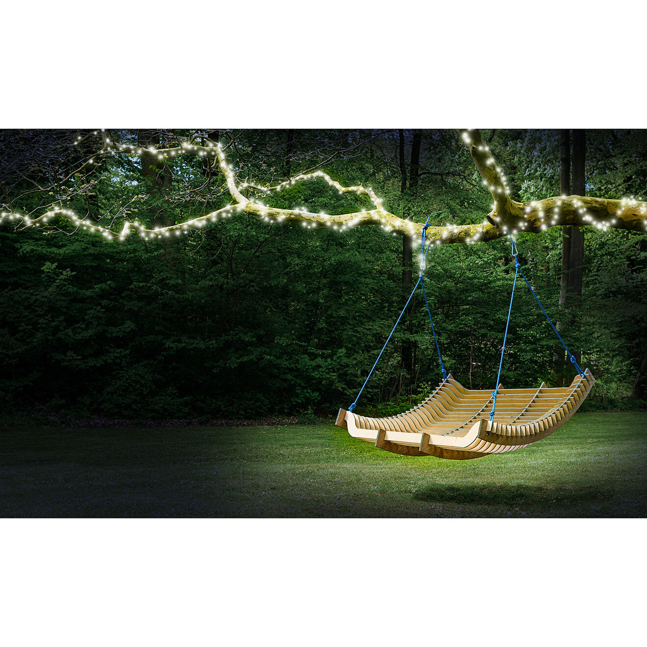 Pratik Garden Guirlande solaire 100 LED blanche - 11.9 m