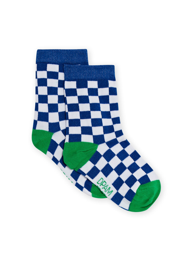 Chaussettes à carreaux enfant garçon