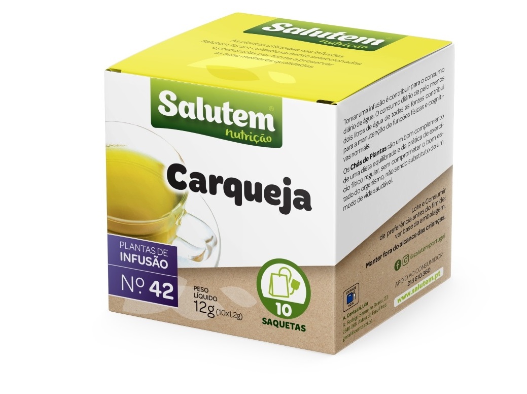 CHÁ SALUTEM INFUSÃO Nº42 CARQUEJA 10 SAQUETAS