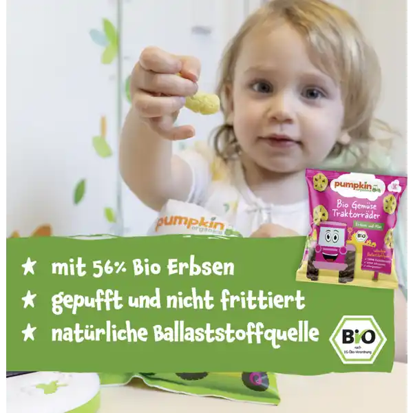 Bio Gemüse Traktorräder Erbsen & Mais