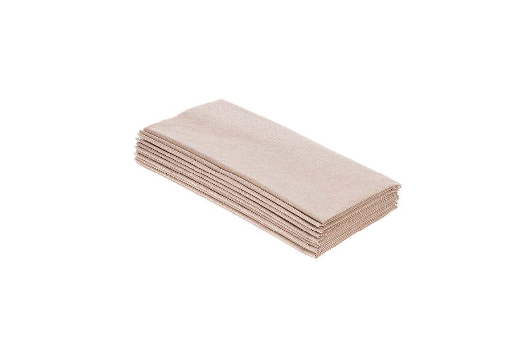 Servet 2 laags 1/8 vouw 33x33cm papier kraft BIO