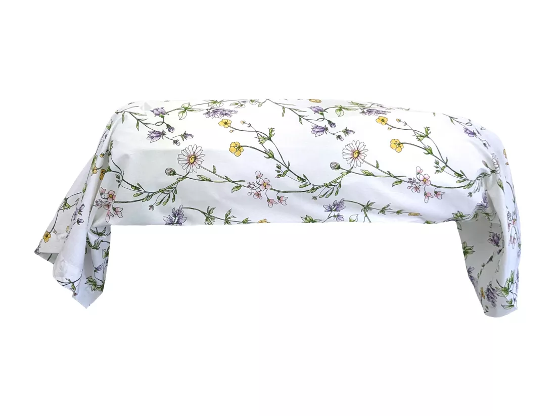 Taie de traversin 200x43 cm coton FOLIFLORA Blanc