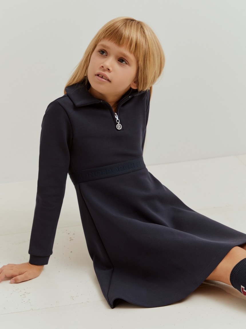 Vestido de malha manga comprida