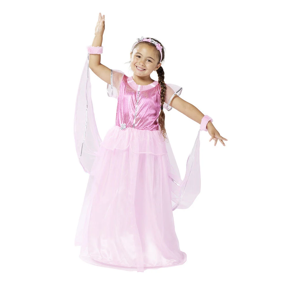Déguisement princesse rose brillant 7/10 ans