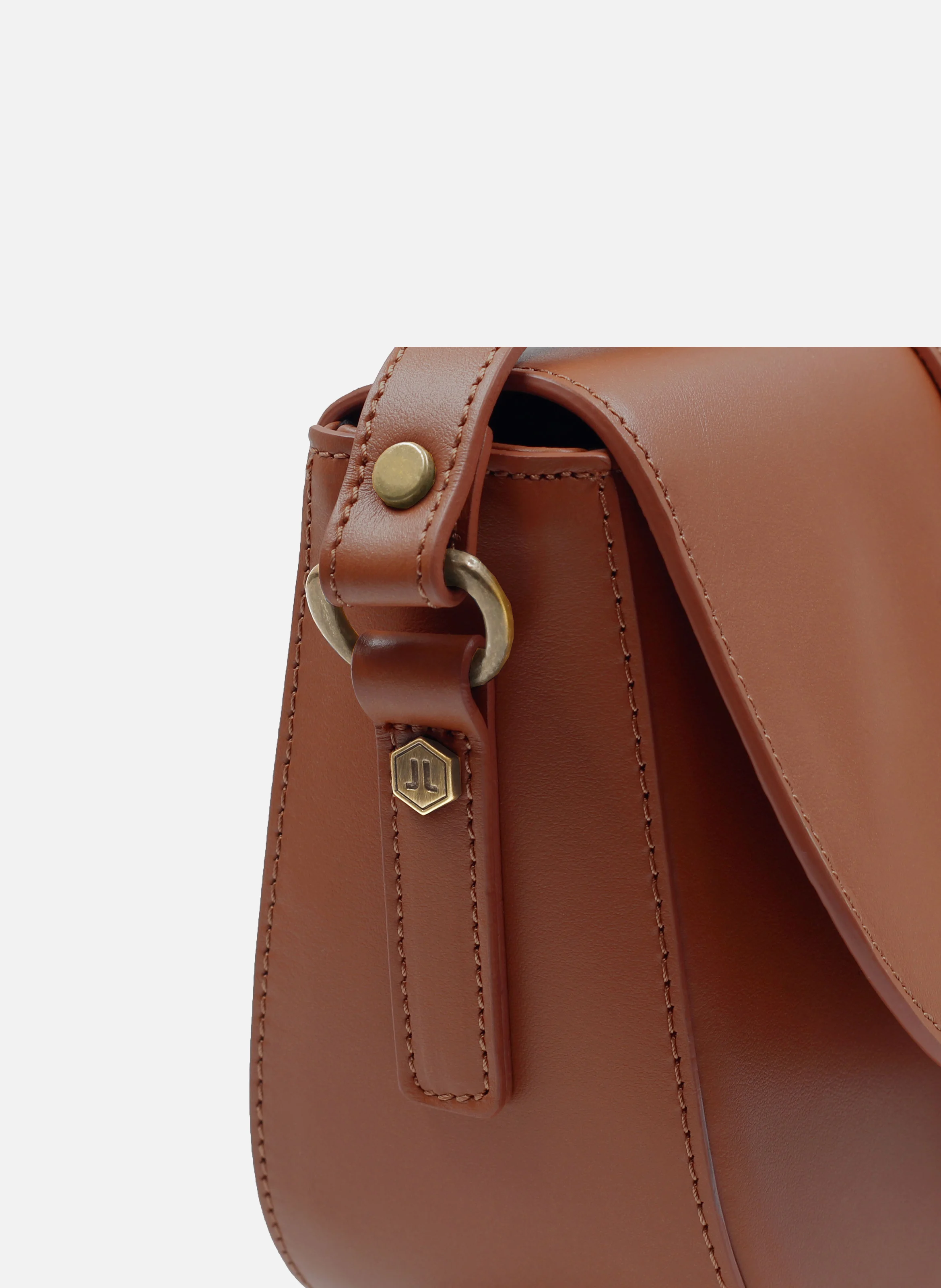 Sac boucle cuir lisse | Orange