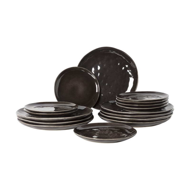 Serviesset Toscane - zwart - 32-delig - 8 persoons