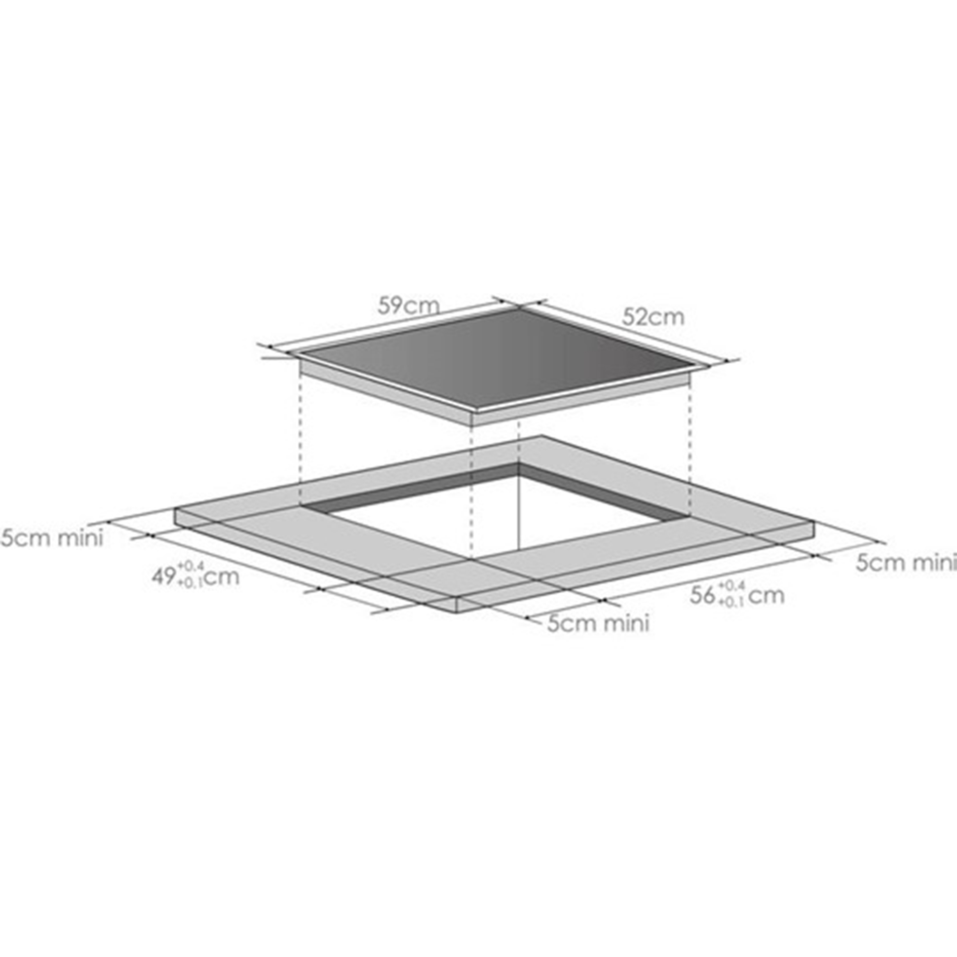 Winkelküche MONZA - weiß Hochglanz - Wotaneiche - mit E-Geräten - Glaskeramikkochfeld - 300x240 cm