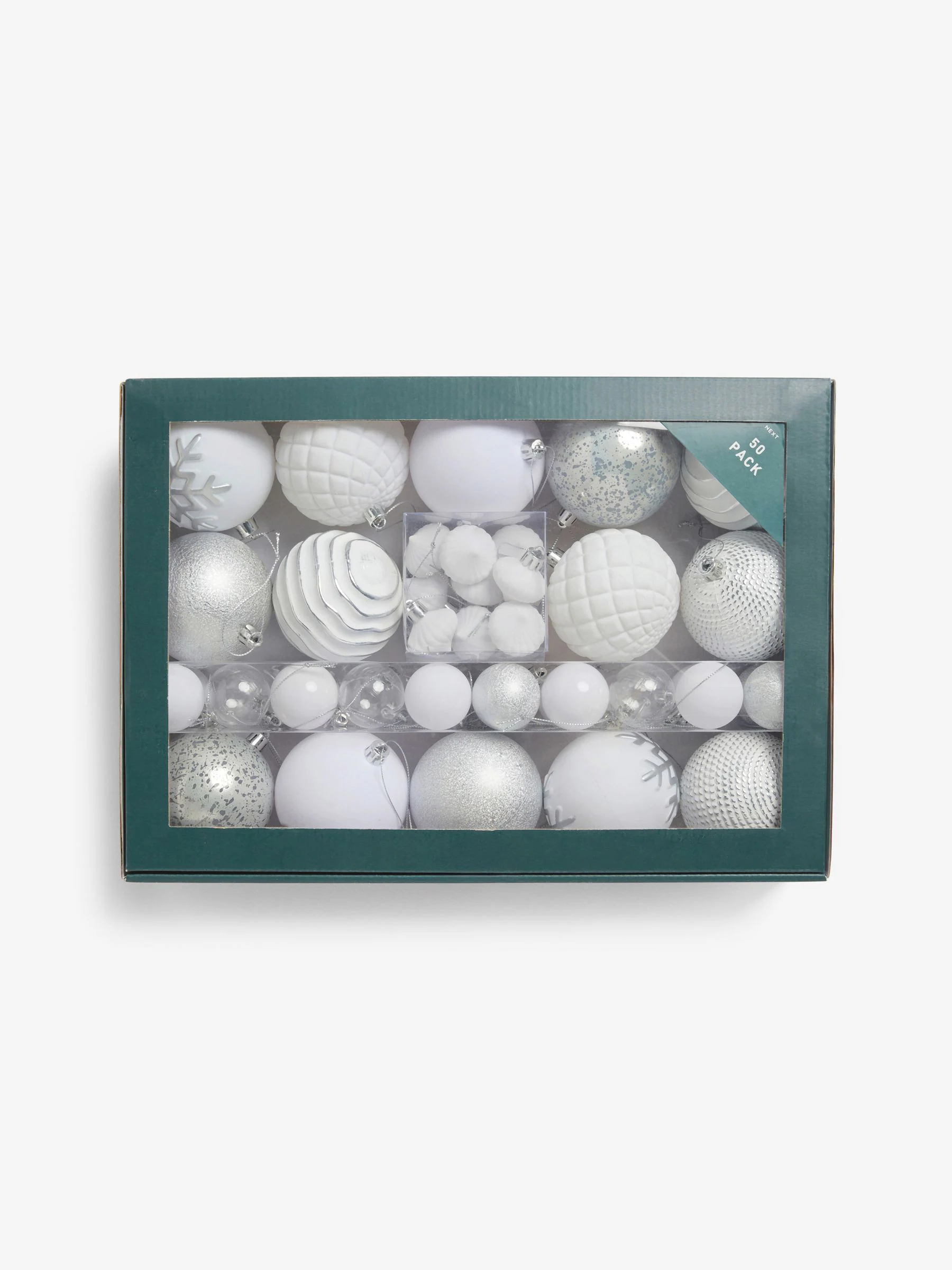 Set van 50 onbreekbare kerstballen