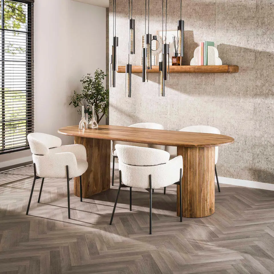 Fraaai - Sedona ovale eettafel - 215 cm - naturel