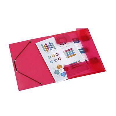 Viquel Propyglass - Chemise polypro à rabats - A4 - rouge