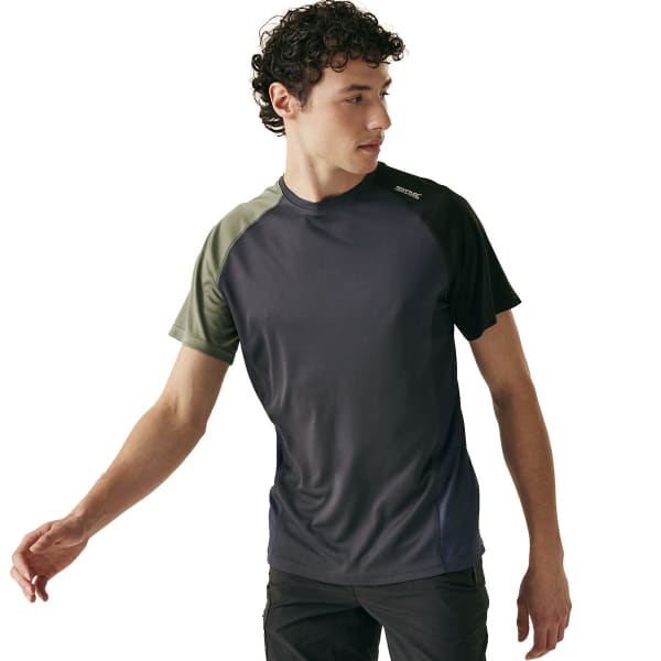 T-shirt randonnée REGATTA CORBALLIS ASH/ARGAVE GREEN/BLACK
