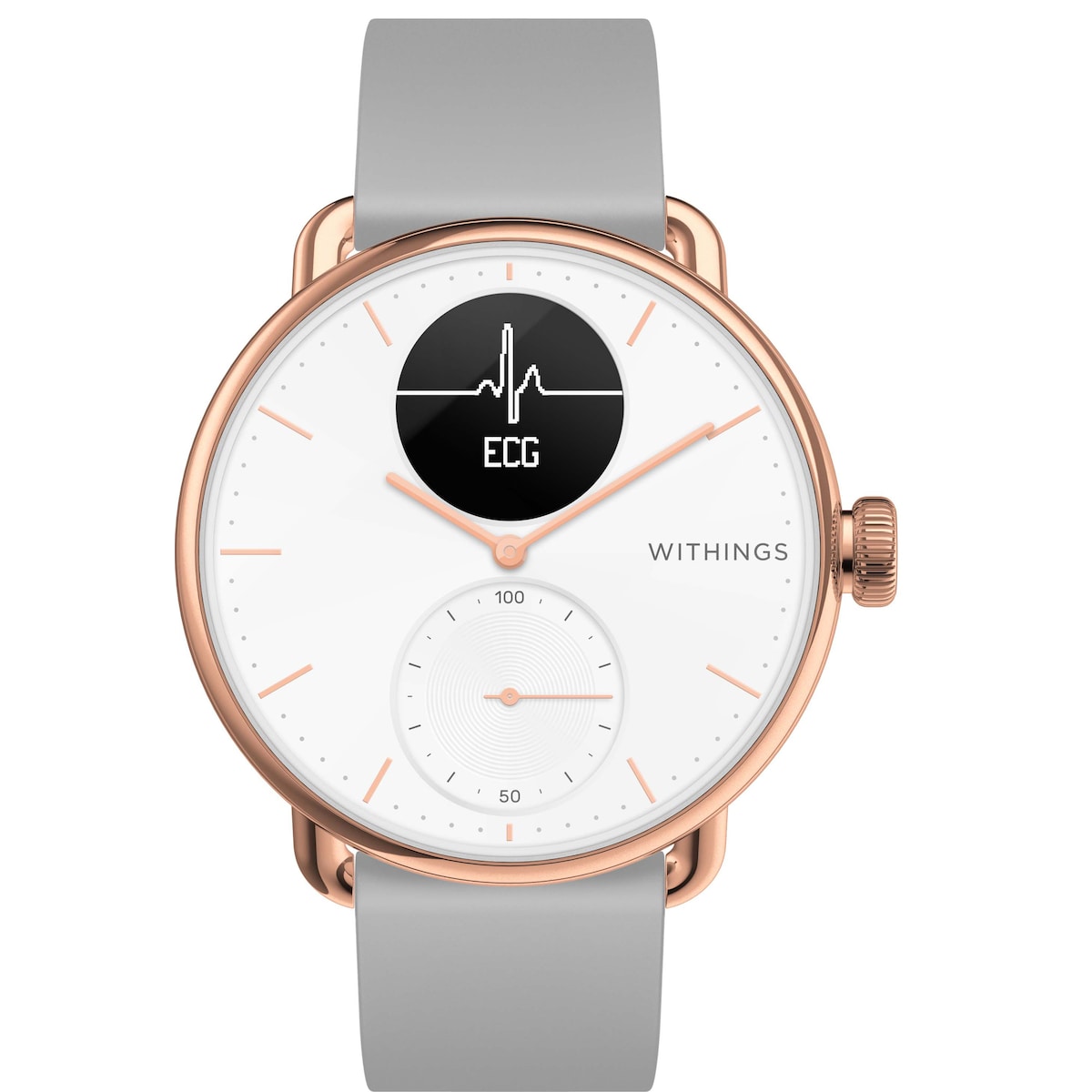 Withings ScanWatch hybrid smartklokke 38mm (rose gold)