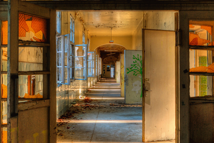 Akustikbild LOST PLACE FLUR 3 80x120cm, 7kg