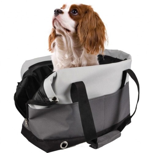 Bolsa de transporte para animais de estimação cinza