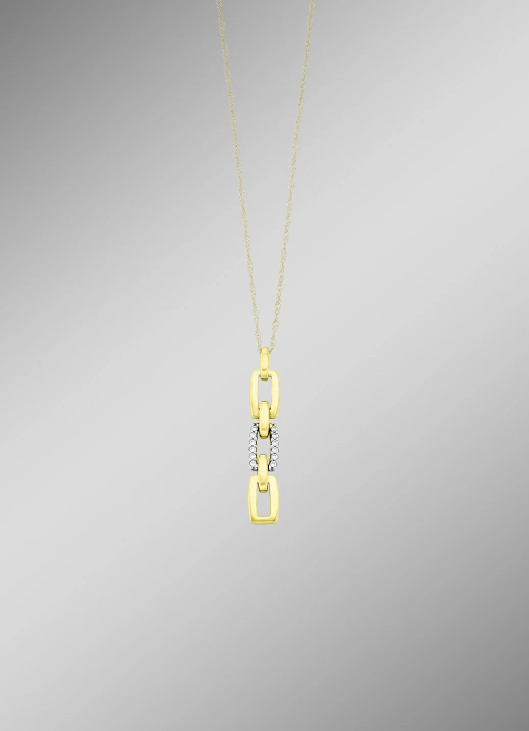 Anhänger in Bicolor mit Brillanten