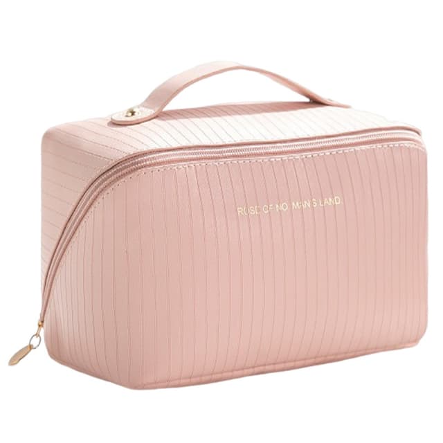 Rummelig toilet-/sminketaske Beige