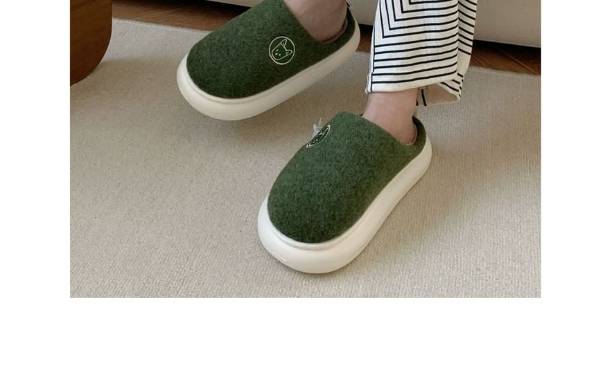 ZORI - Fleece pantoffels met borduursel voor thuis