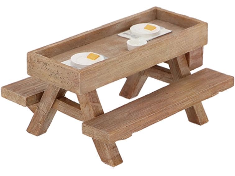 Esschert Design Futterspender Wandpicknicktisch Vogel/Eichhörnchen-Picknicktisch