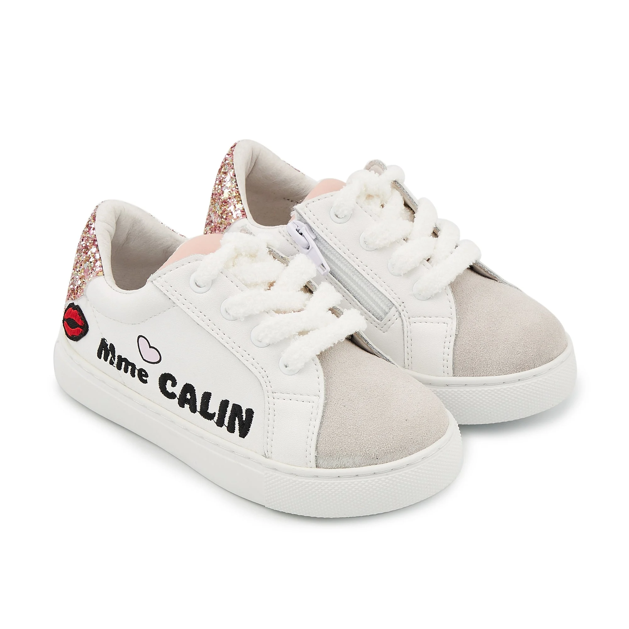 MINI SIMONE CALIN - Sneakers en cuir | Blanc