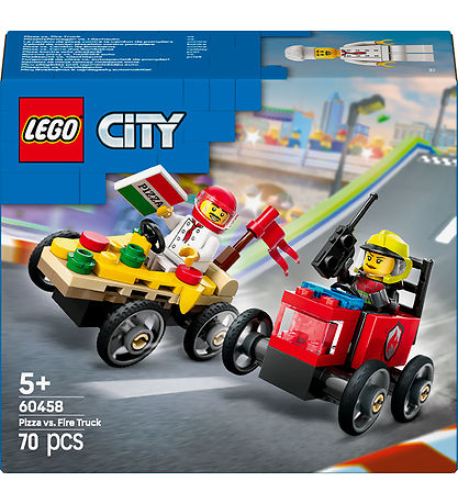 LEGO® City - Rennwagen-Paket: Pizzalieferwagen vs. Löschauto 604