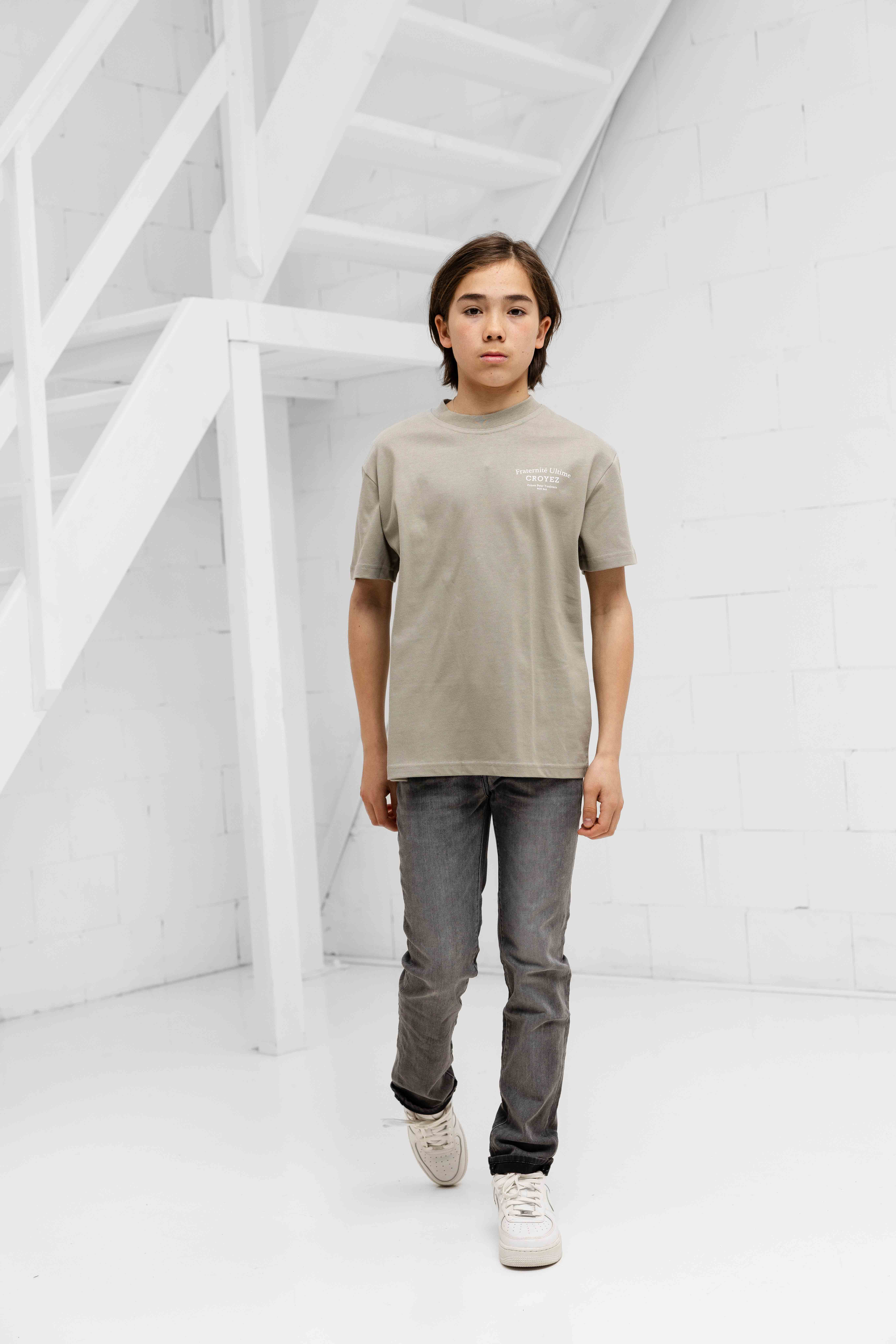 Croyez Mini Fraternité T-Shirt Kids Grijs