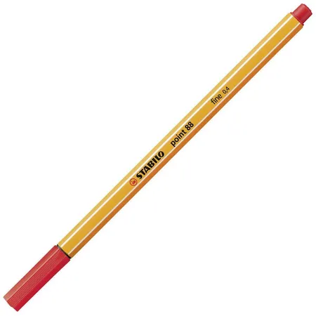 Fineliner - STABILO point 88 - 10er Pack - rot