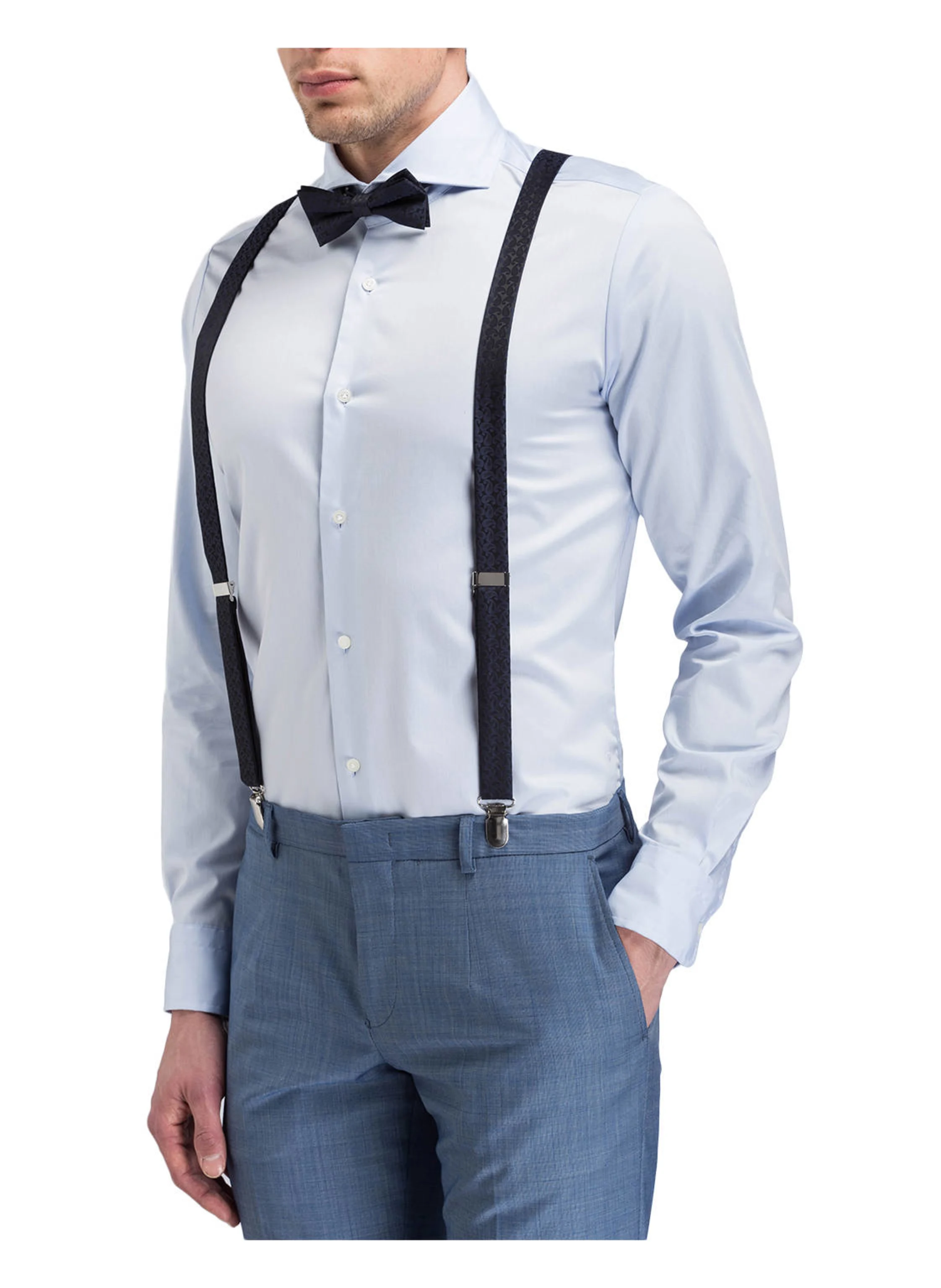 PAUL Set: Hosenträger, Schleife und Einstecktuch