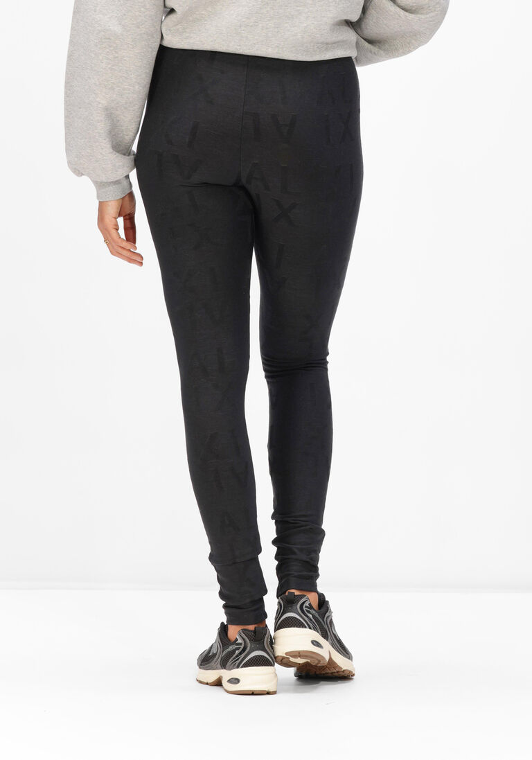 zwarte alix the label broeken ladies knitted alix jacquard legging