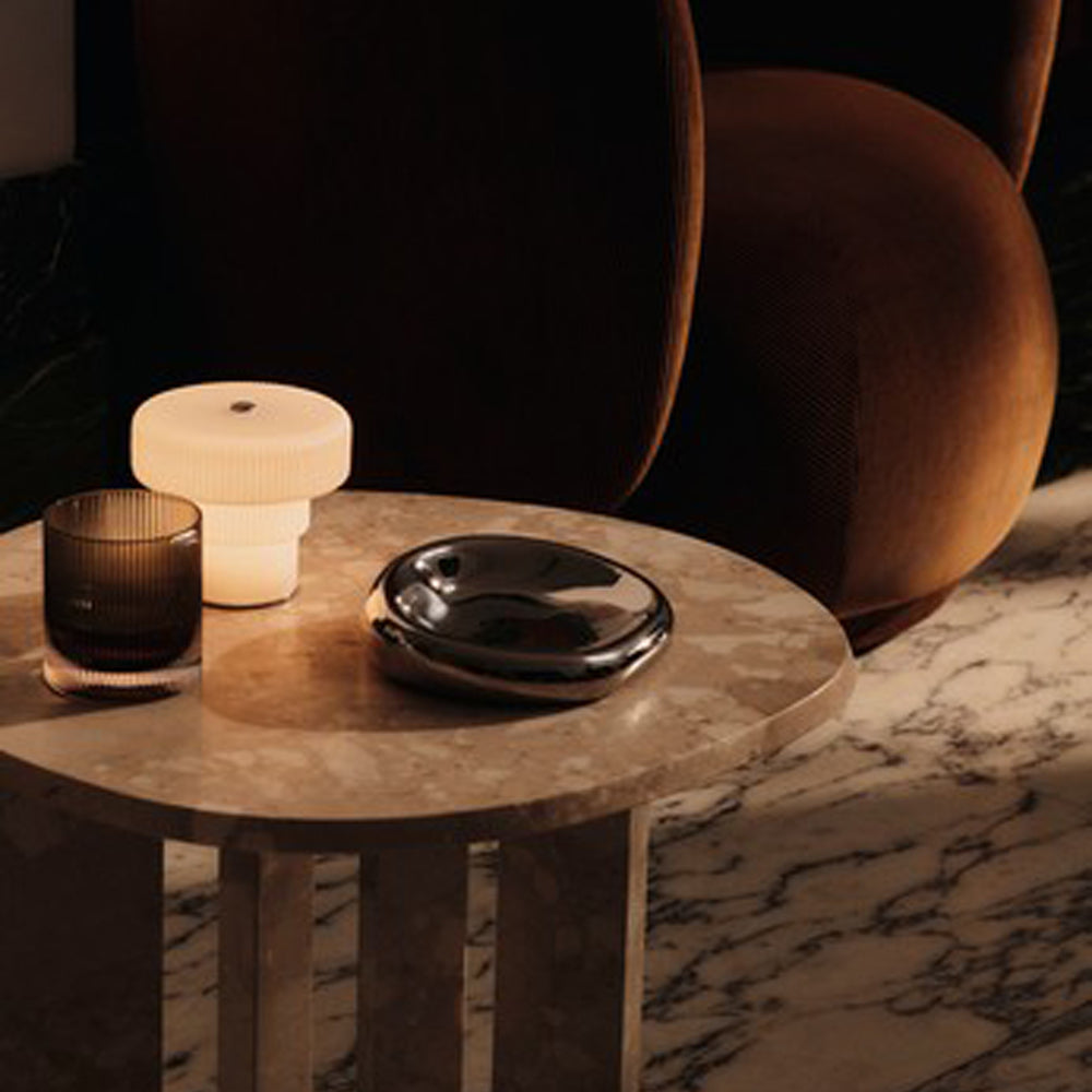 Ferm Living Ripple Draagbare Tafellamp - Wit