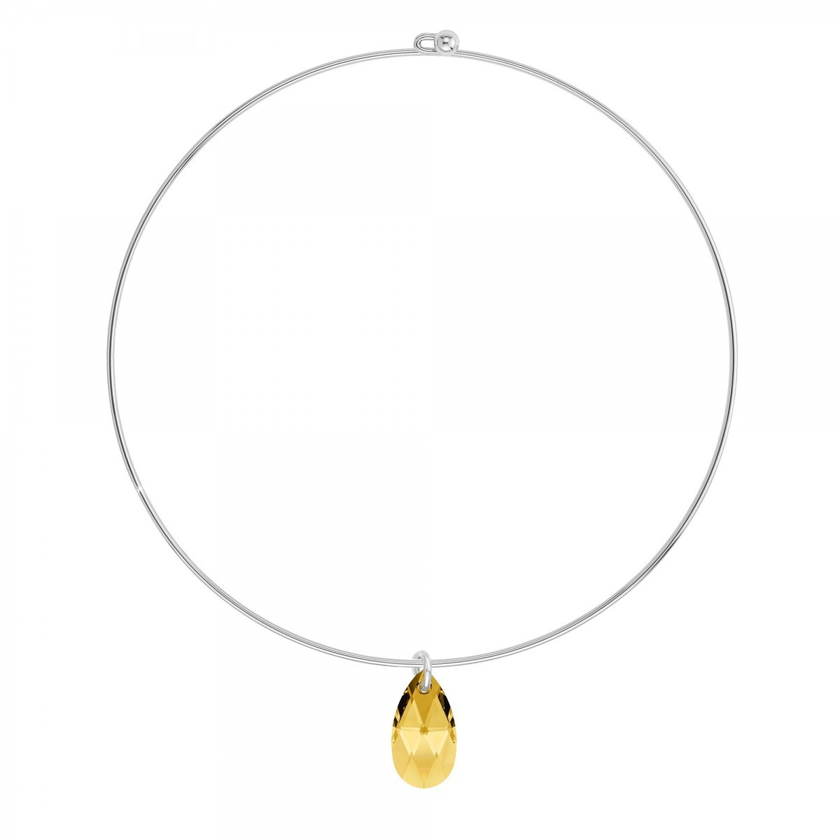 Collier ras de cou orné de Cristaux scintillants