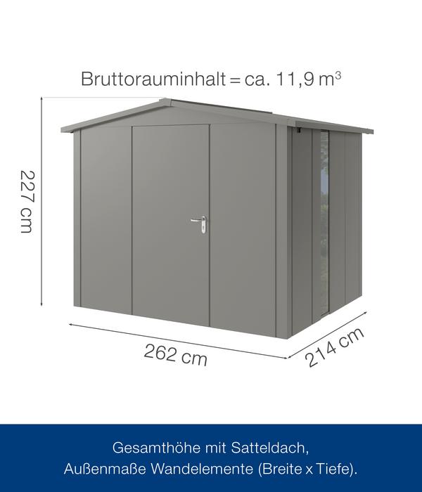 Hörmann Metallgerätehaus Juno JSD9 L-SK