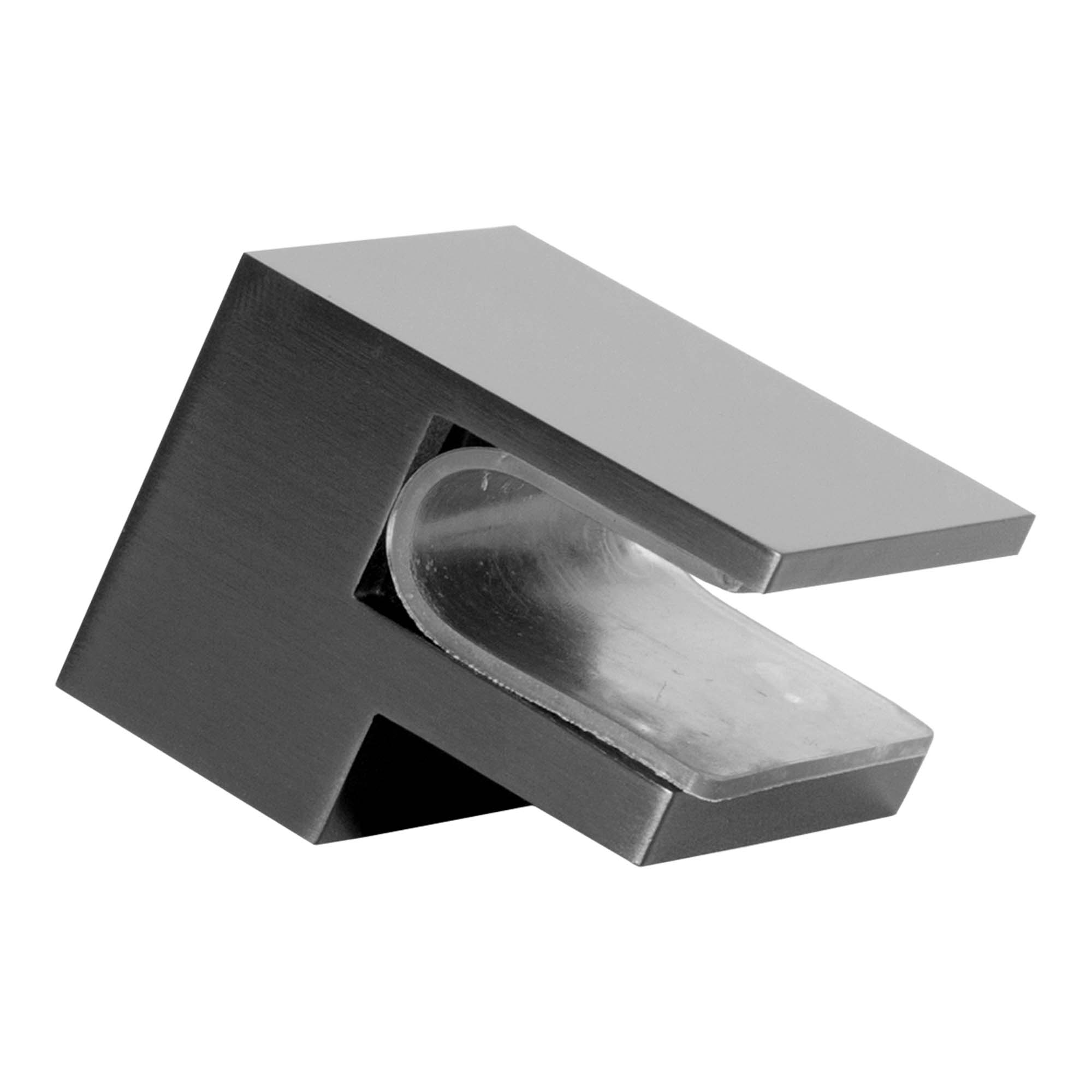 Brauer JC profielloze douchecabine 100x100cm gunmetal geborsteld