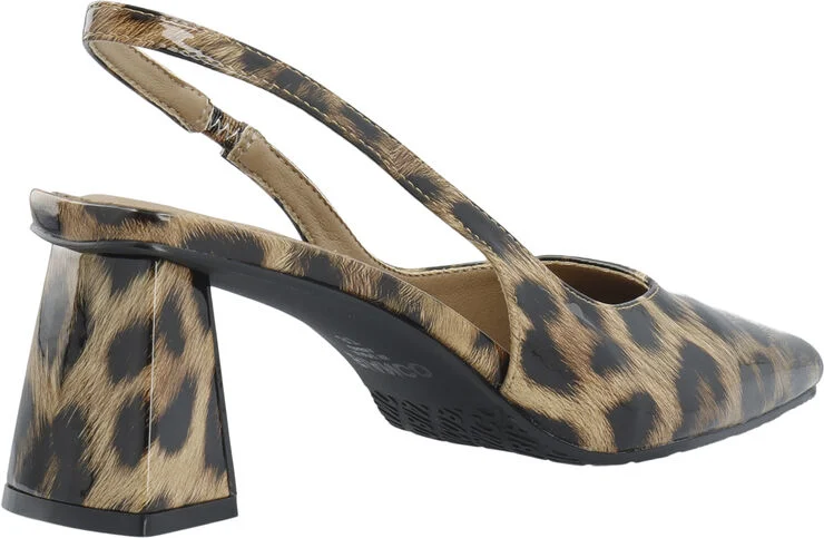 Bianco BIAMARALYN Slingback Patent Leo print