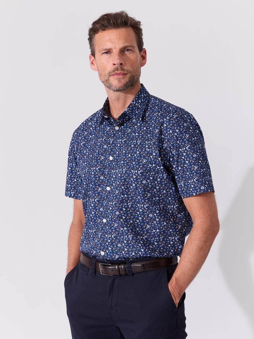 Strand kortermet skjorte Dress Blues
