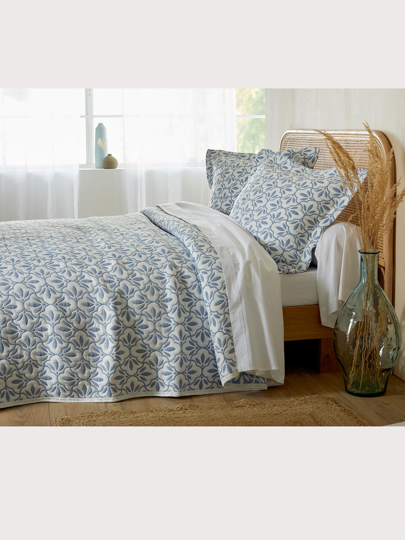 Housse d'oreiller microfibre matelassée