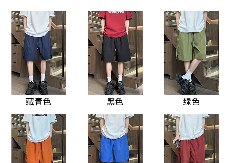 Bay Go Mall - Hoge taille, effen, wijde pijpen shorts