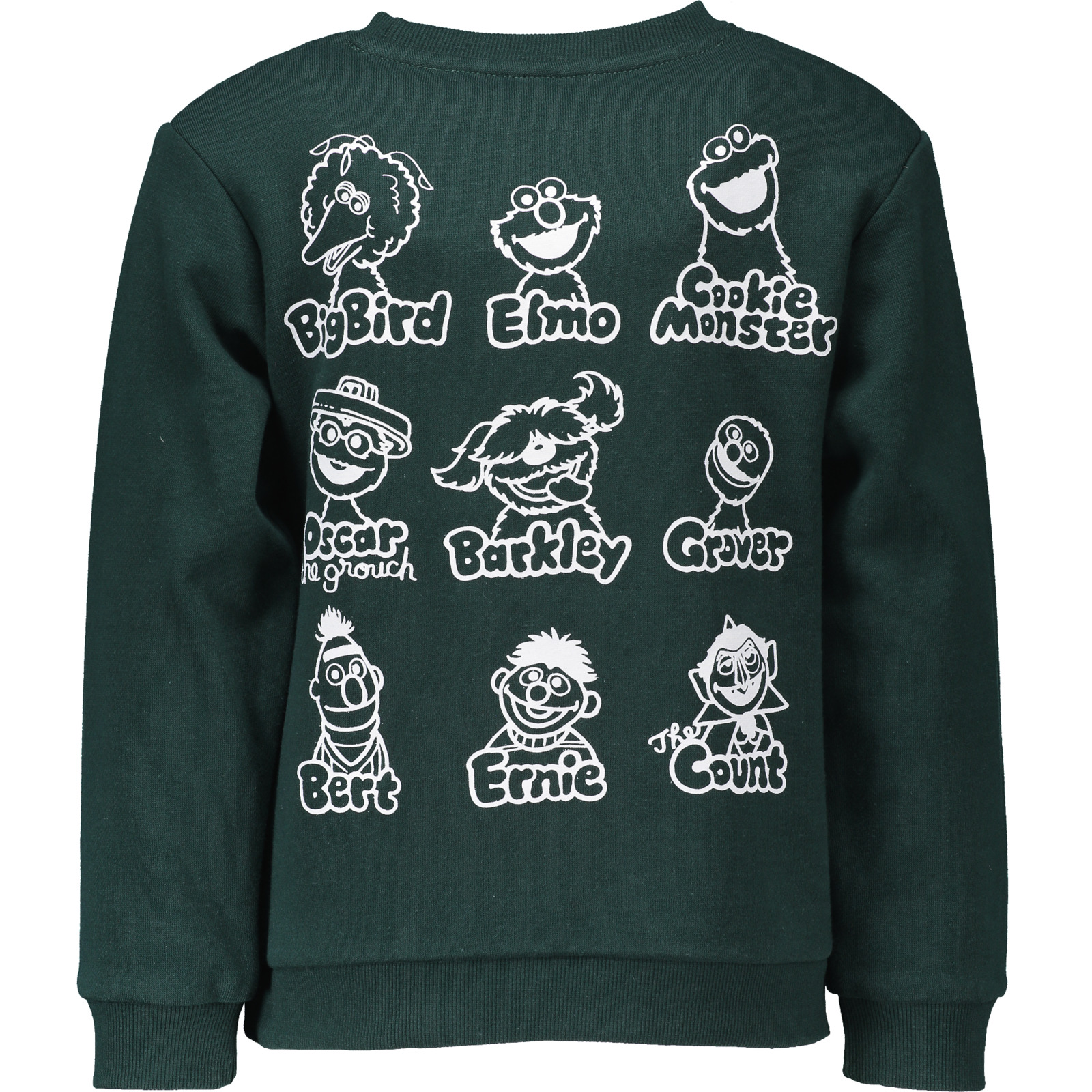 Kinder-Sweatshirt Sesamstrasse dunkelgrün
