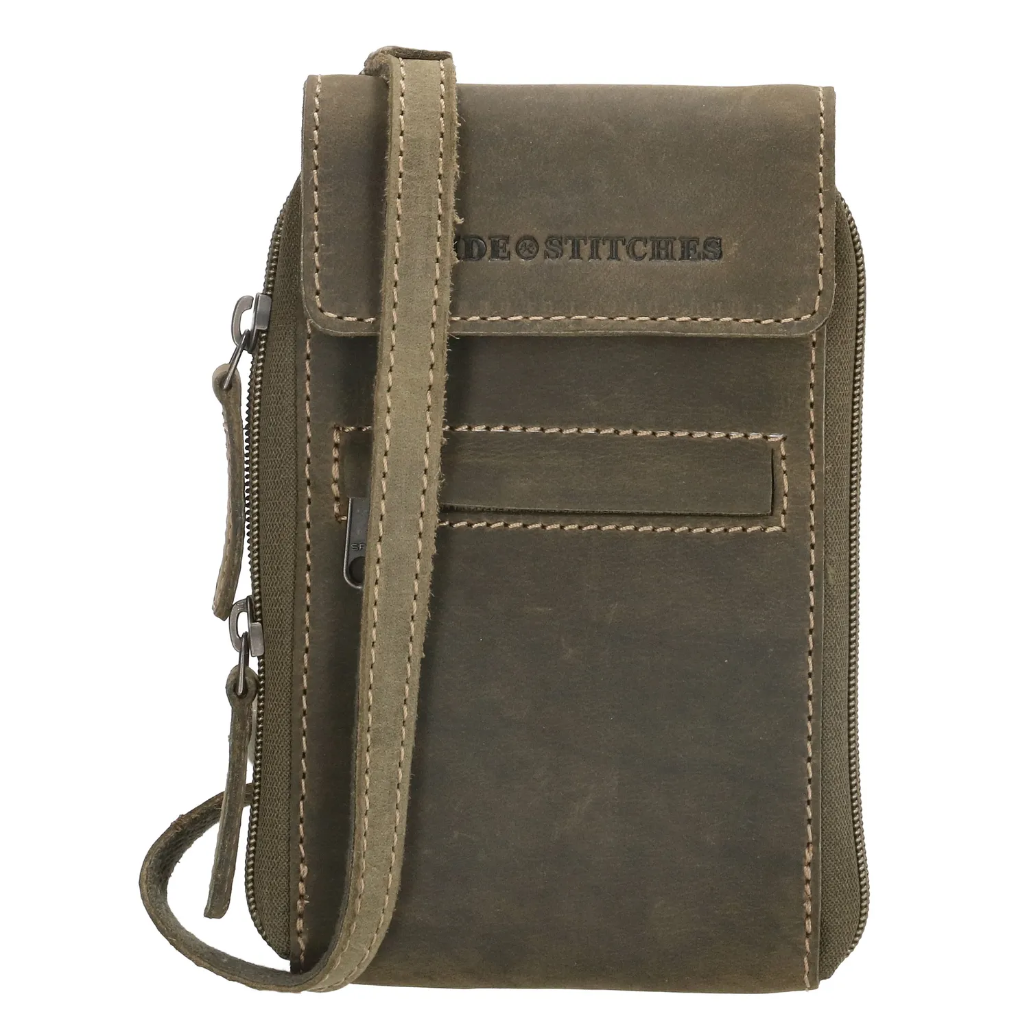 Hide & Stitches Idaho Telefoontasje Olijfgroen