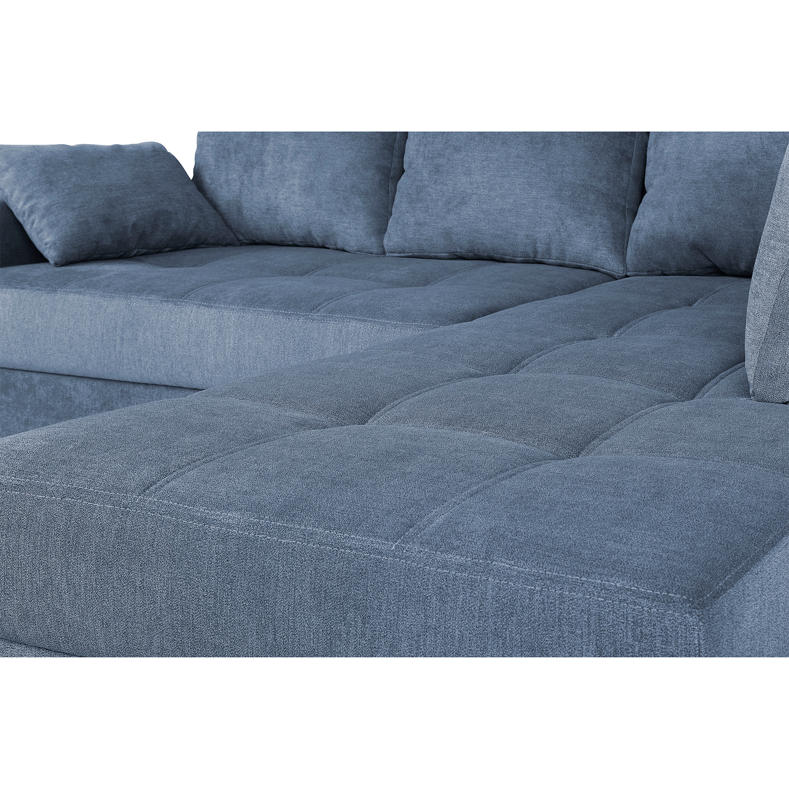 Ecksofa - denim - mit Liegefunktion